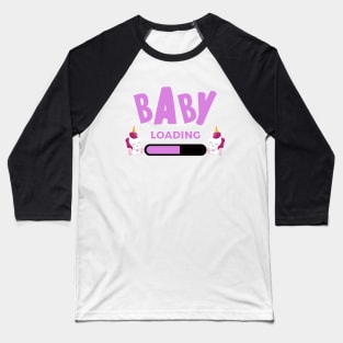 Baby Girl Loading Baseball T-Shirt